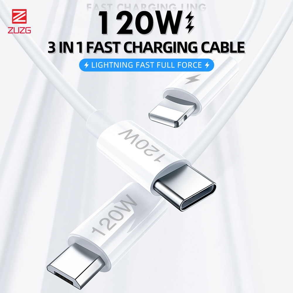 ZC-YP04S Original 3-in-1 fast charge data cable