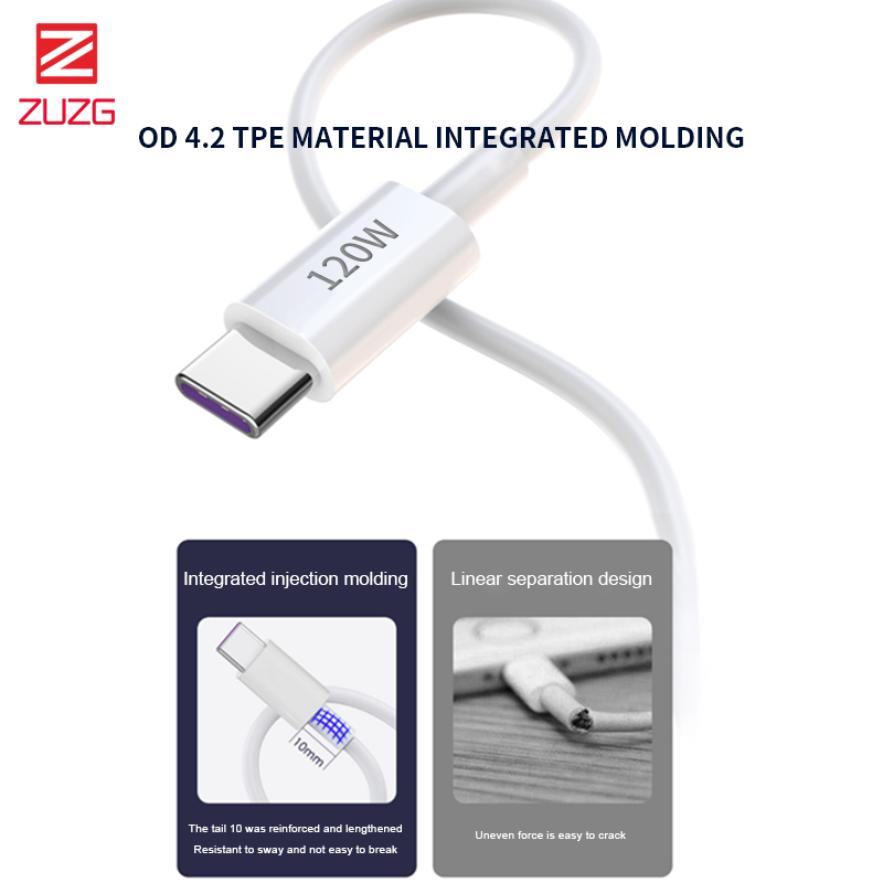 ZC-YP06 T  120W True 6A Super Fast Charge 5-core Data Cable